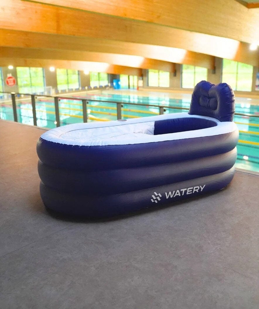 Watery aufblasbare Badewanne Seal-Real in Blau
